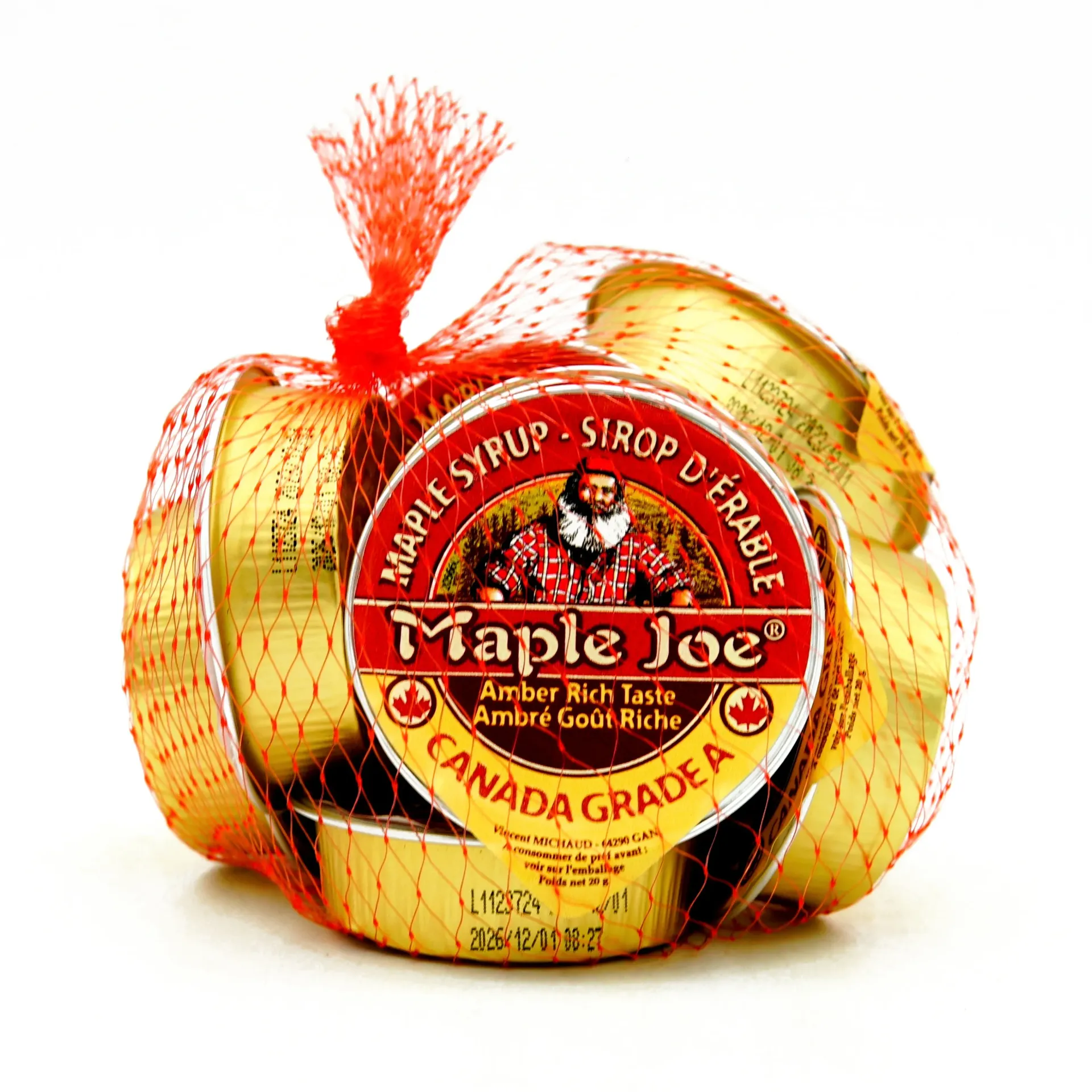 شراب القيقب أكواب ألمنيوم 10×20  جم