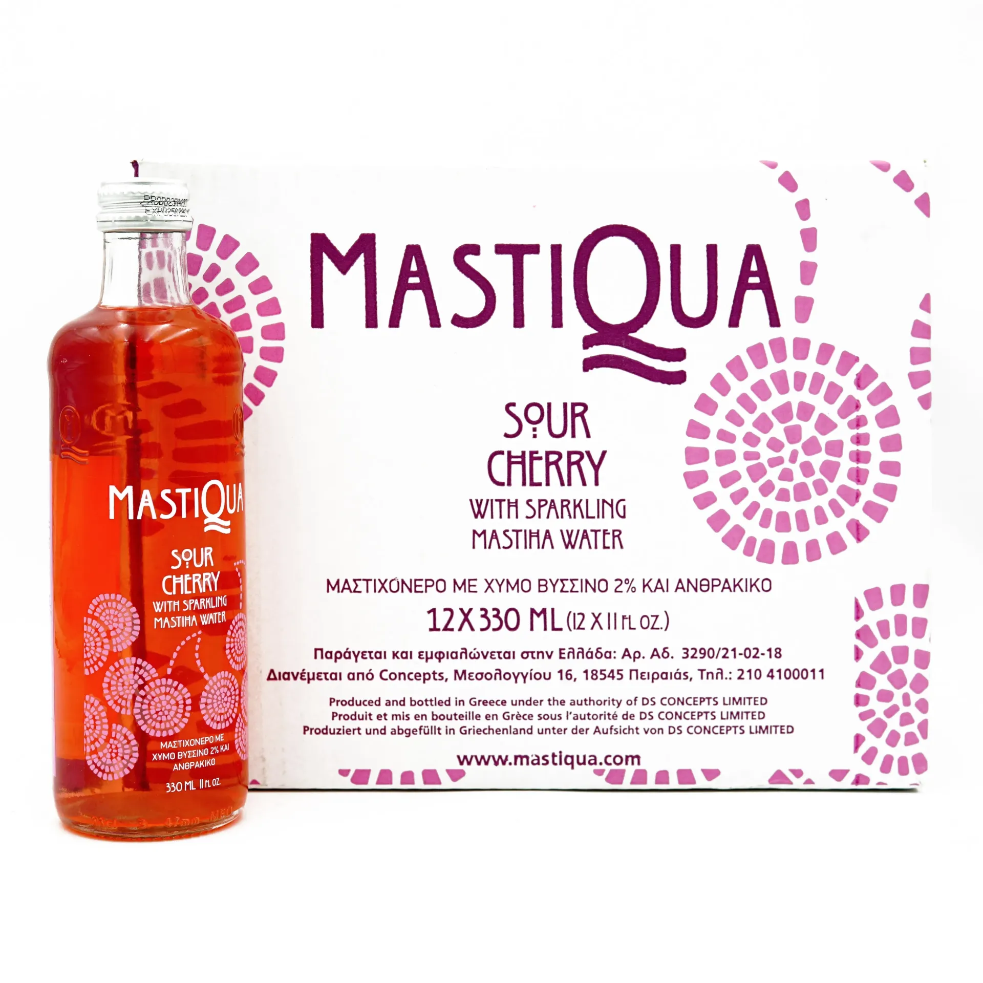 MASTIQUA SPARKLING DRINK 12X330ML