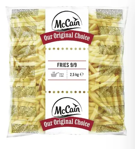 [42064] بطاطس جاهزه للقلي 9*9مم 2.5كجم