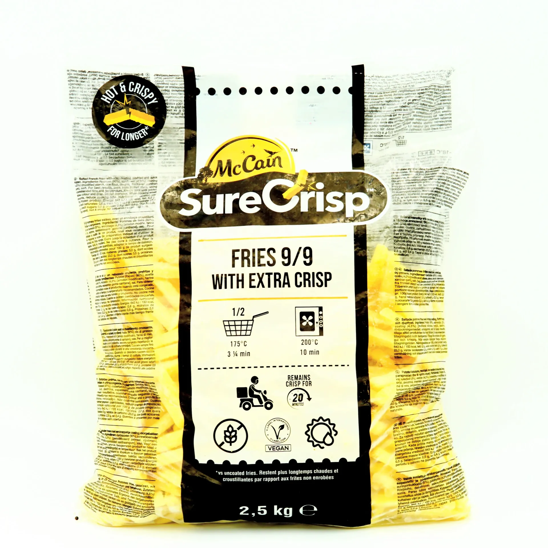 [39502] MCCAIN SURE CRISP 9MM SKIN OFF 2.5KG