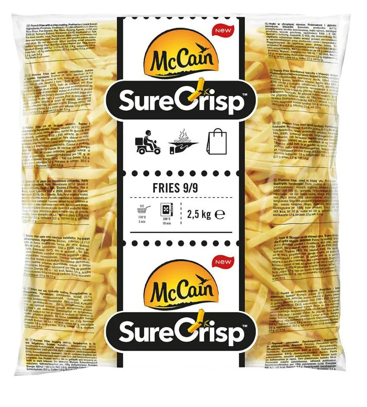 [39502] MCCAIN SURE CRISP 9MM SKIN OFF 4X2.5KG