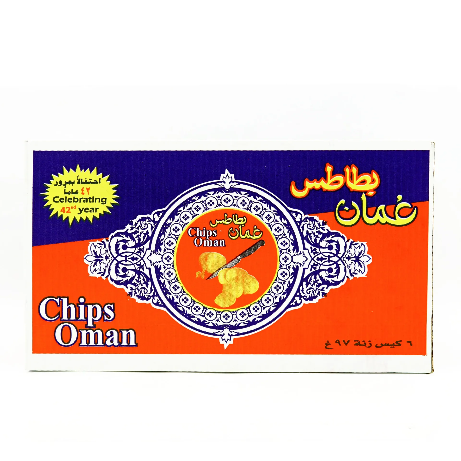 CHIPS OMAN POTATO BIG 6X97G