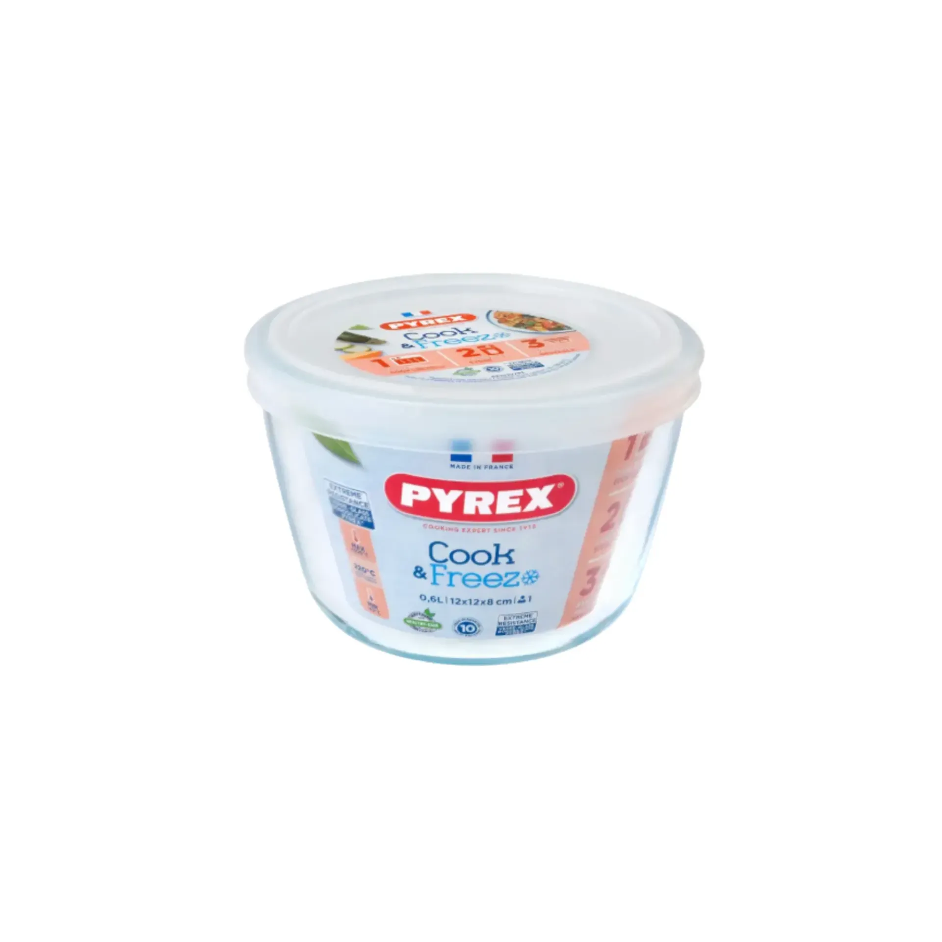 [PYR-0305] PYREX COOK & FREEZE ROUND DISH 0.6L