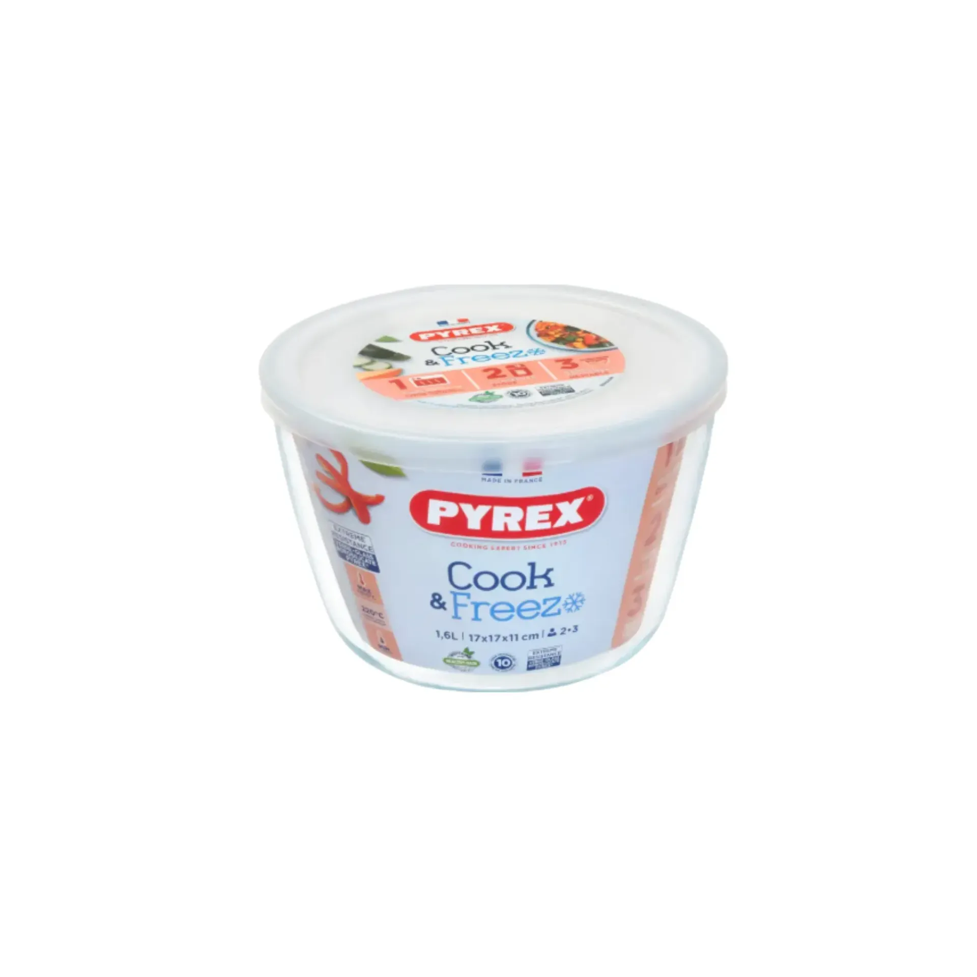 [PYR-0307] PYREX COOK & FREEZE ROUND DISH 1.6L