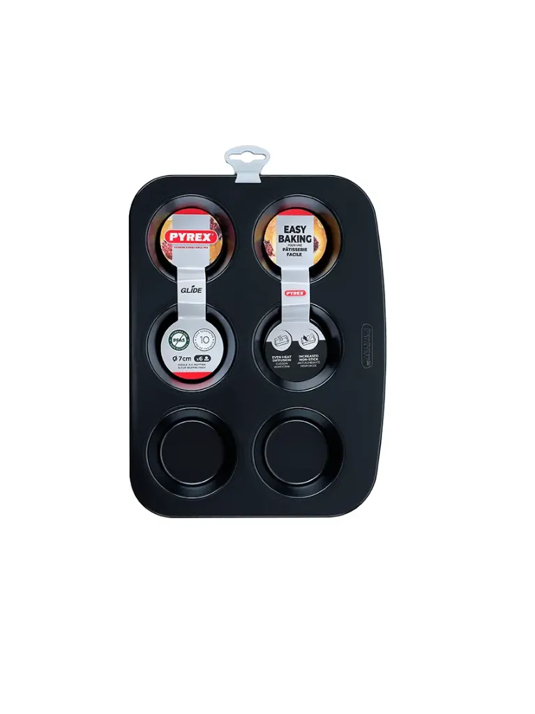 [PYR-0316] PYREX GLIDE 6 CUP MUFFIN TRAY