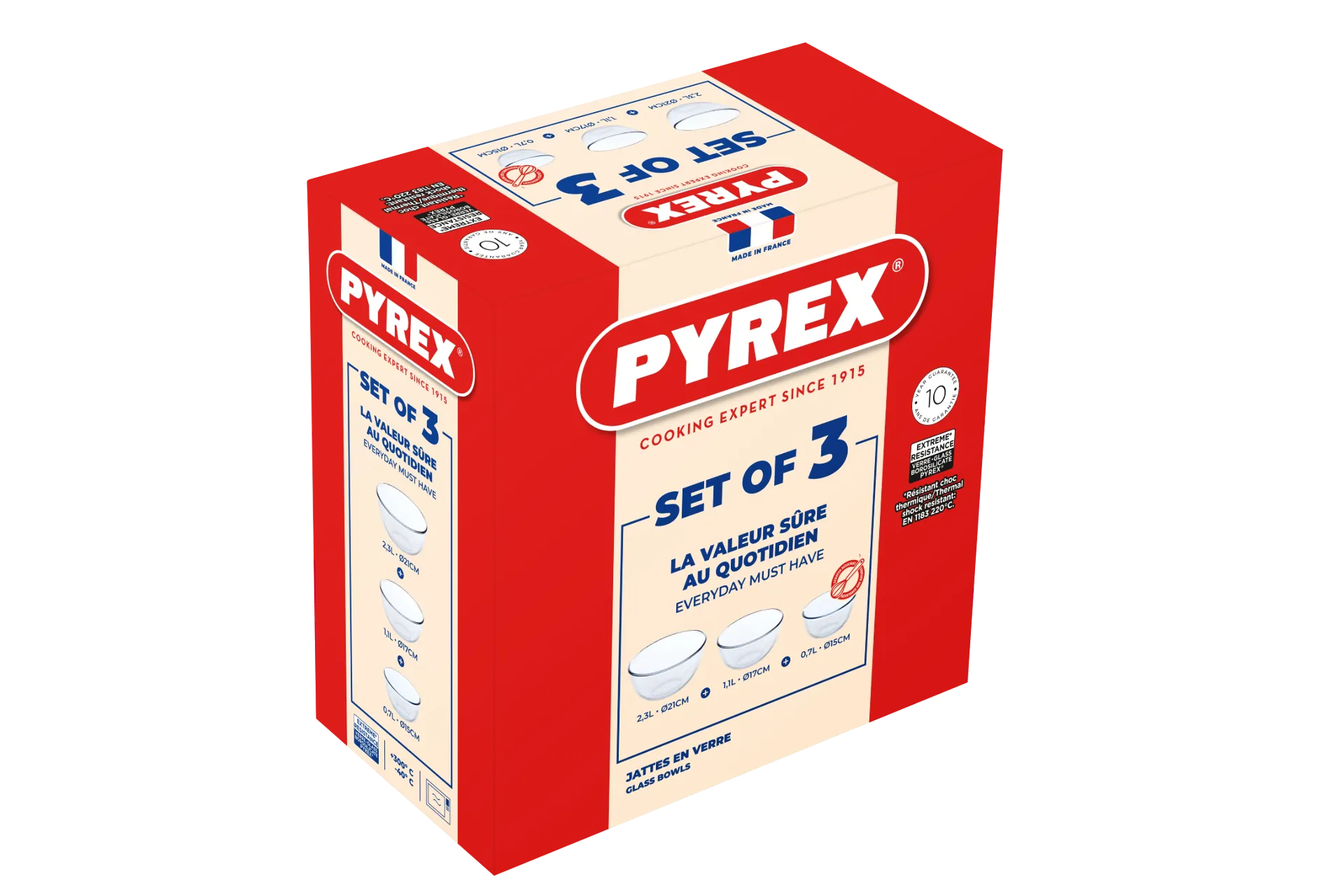 [PYR-0185] PYREX MIXING BOWL 3PCS SET