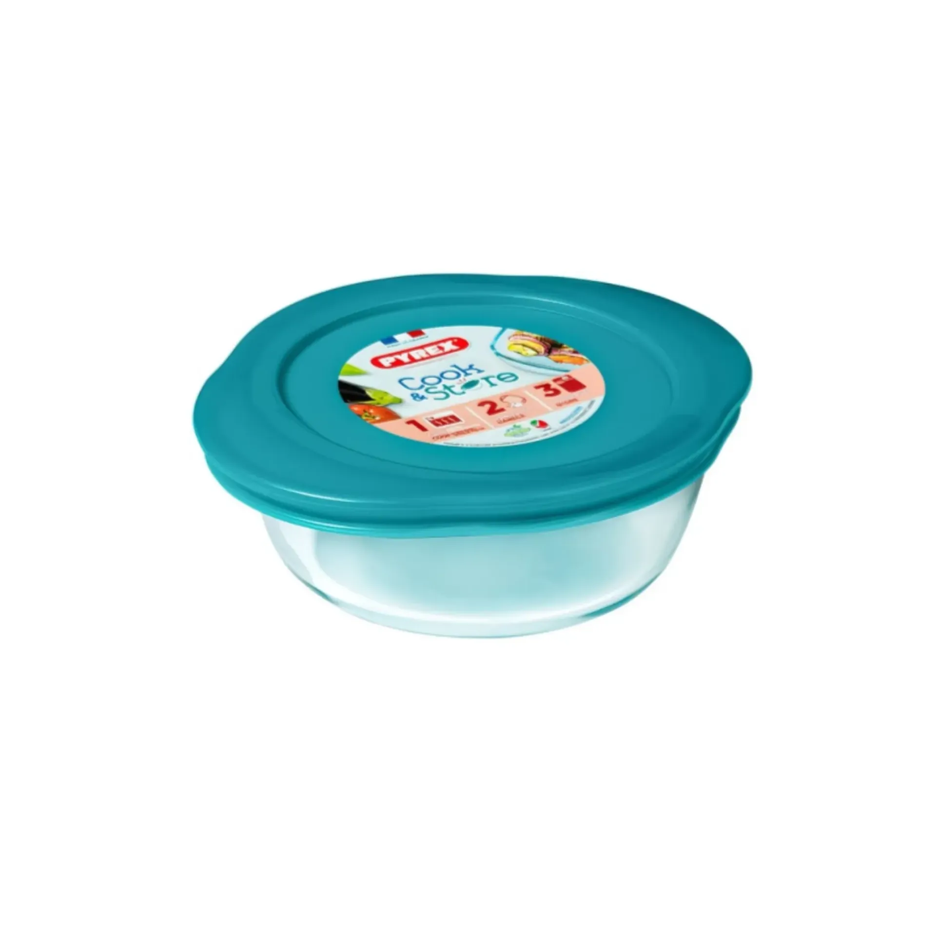 [206P000-N PYR-0005] PYREX COOK & STORE STORAGE DISH ROUND 300ML