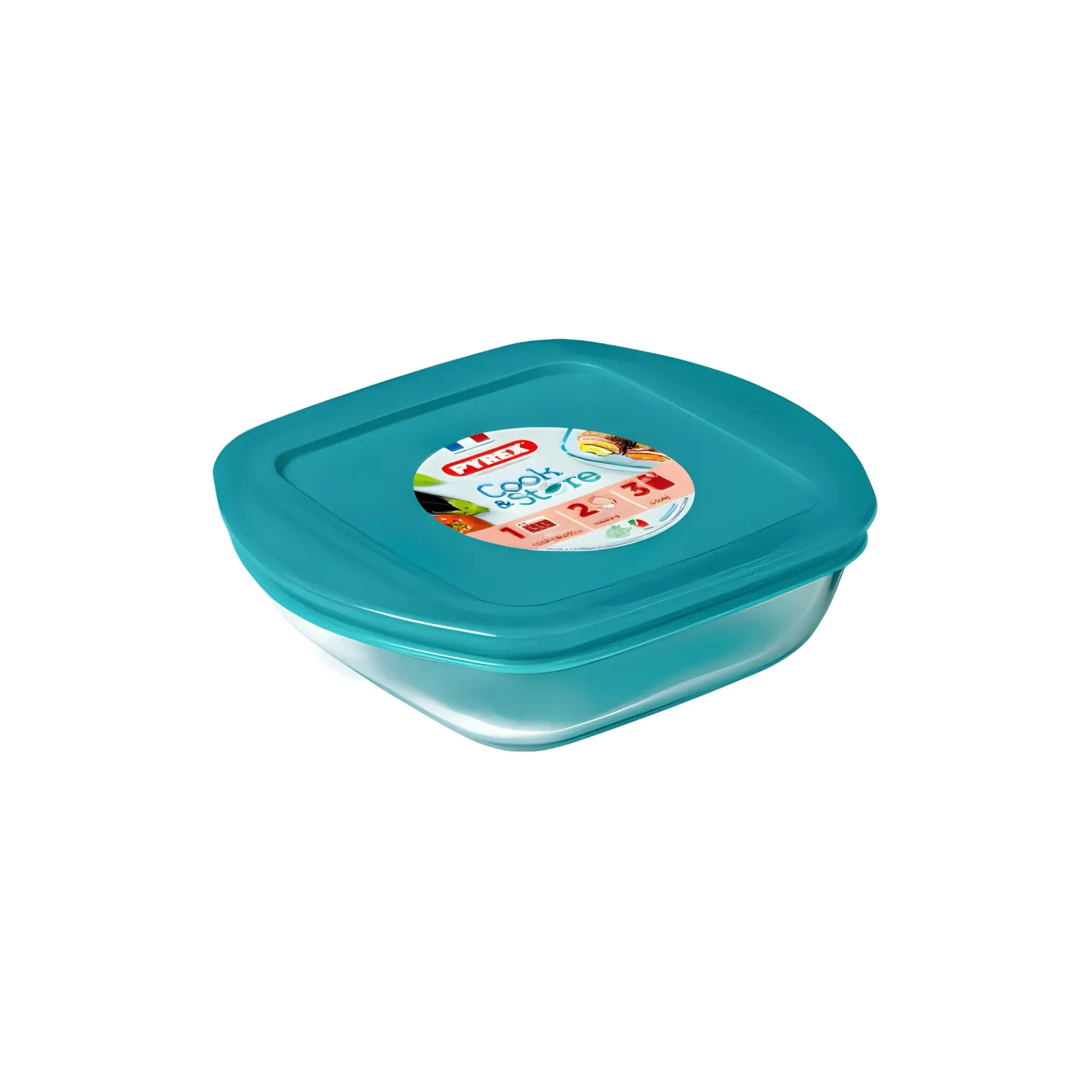 [210P000-N PYR-0009] PYREX COOK & STORE STORAGE DISH SQUARE 300ML