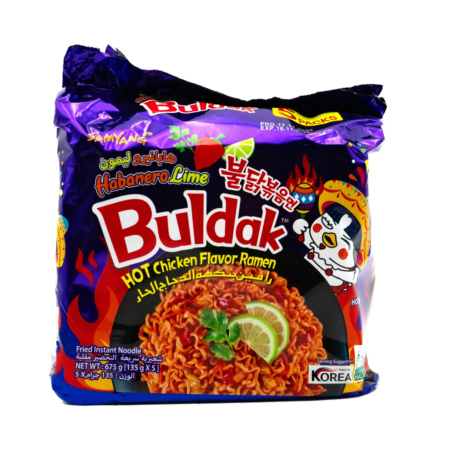 SAMYANG HABANERO LIME SPICY H/CH 5X135G