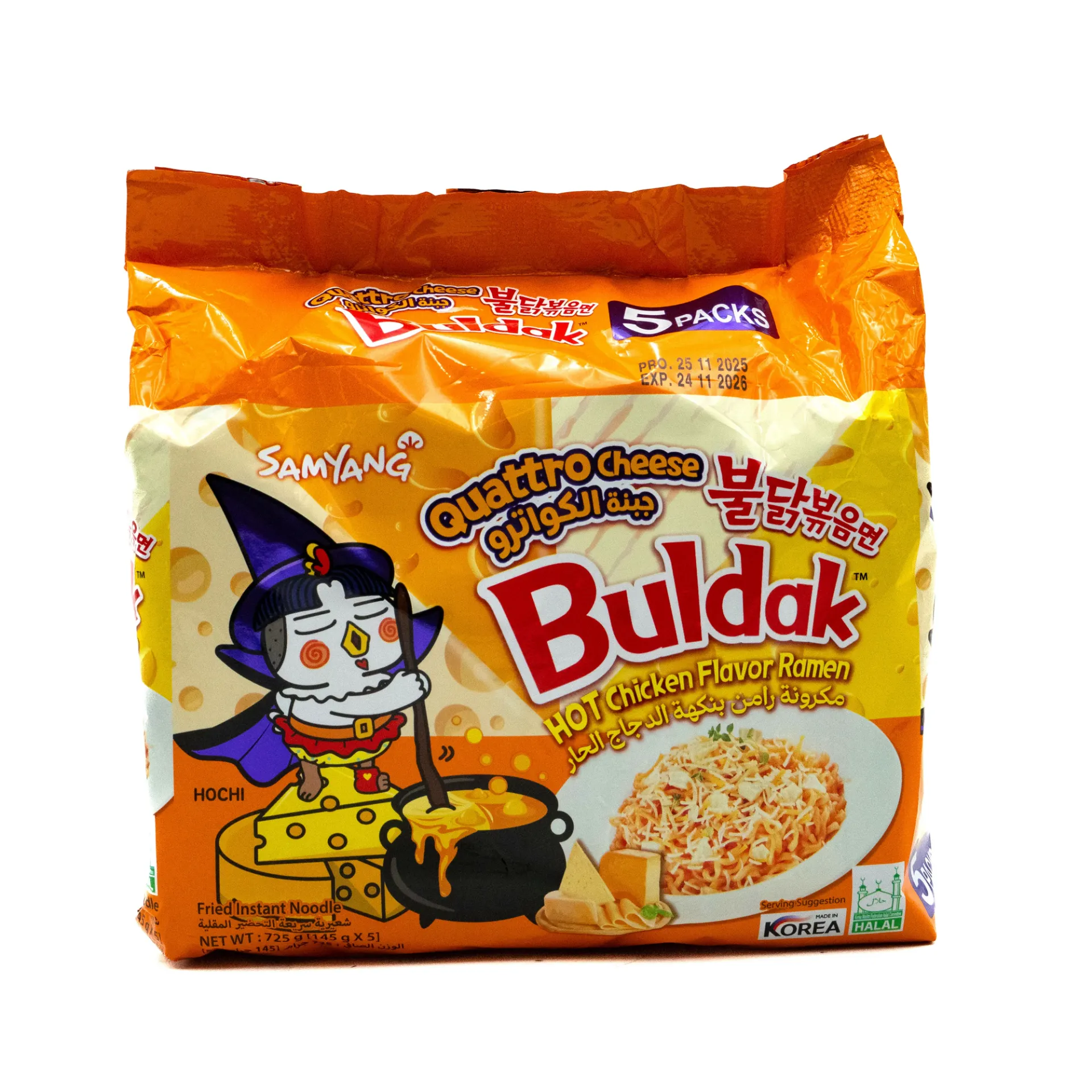 SAMYANG QUATTRO CHEESE H/CH 5X145G