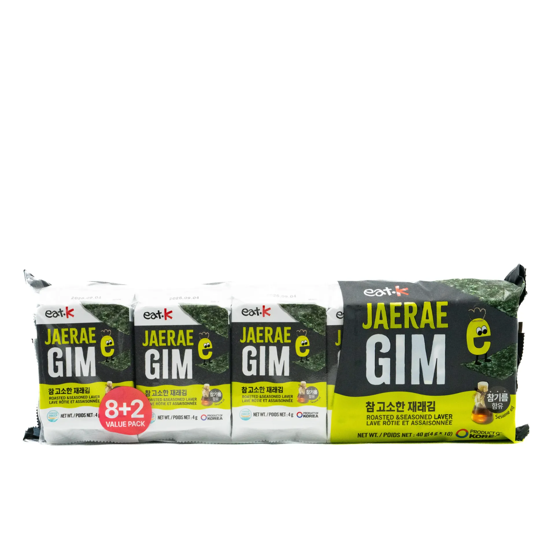 EAT.K JAERAEGIM ROASTED SEAWEED 4G
