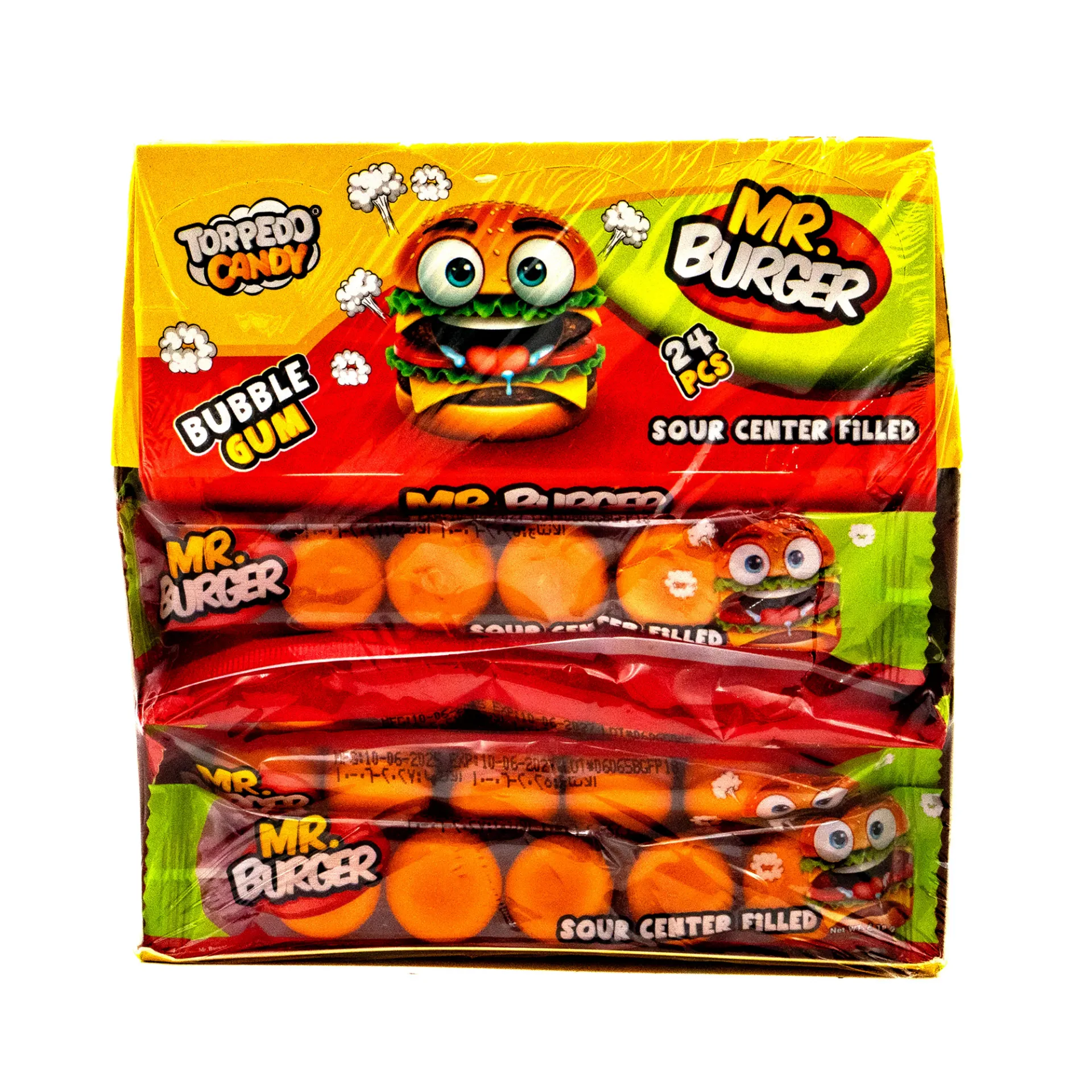 علكة توبريدو بنكهة برجر التنس 24X18G غرام