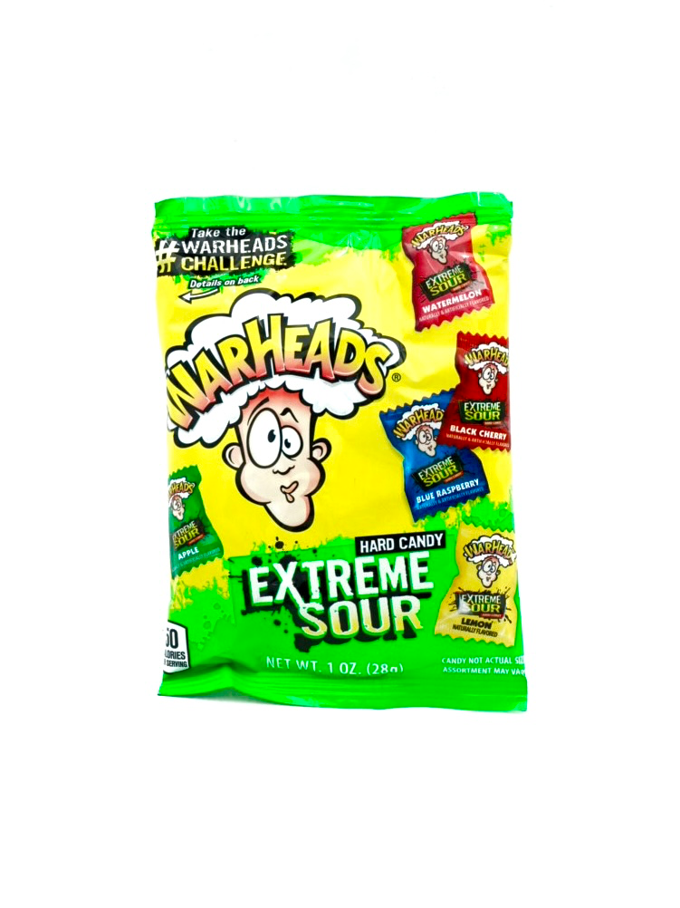 WARHEADS EXTREME SOUR HARD CANDY 28G