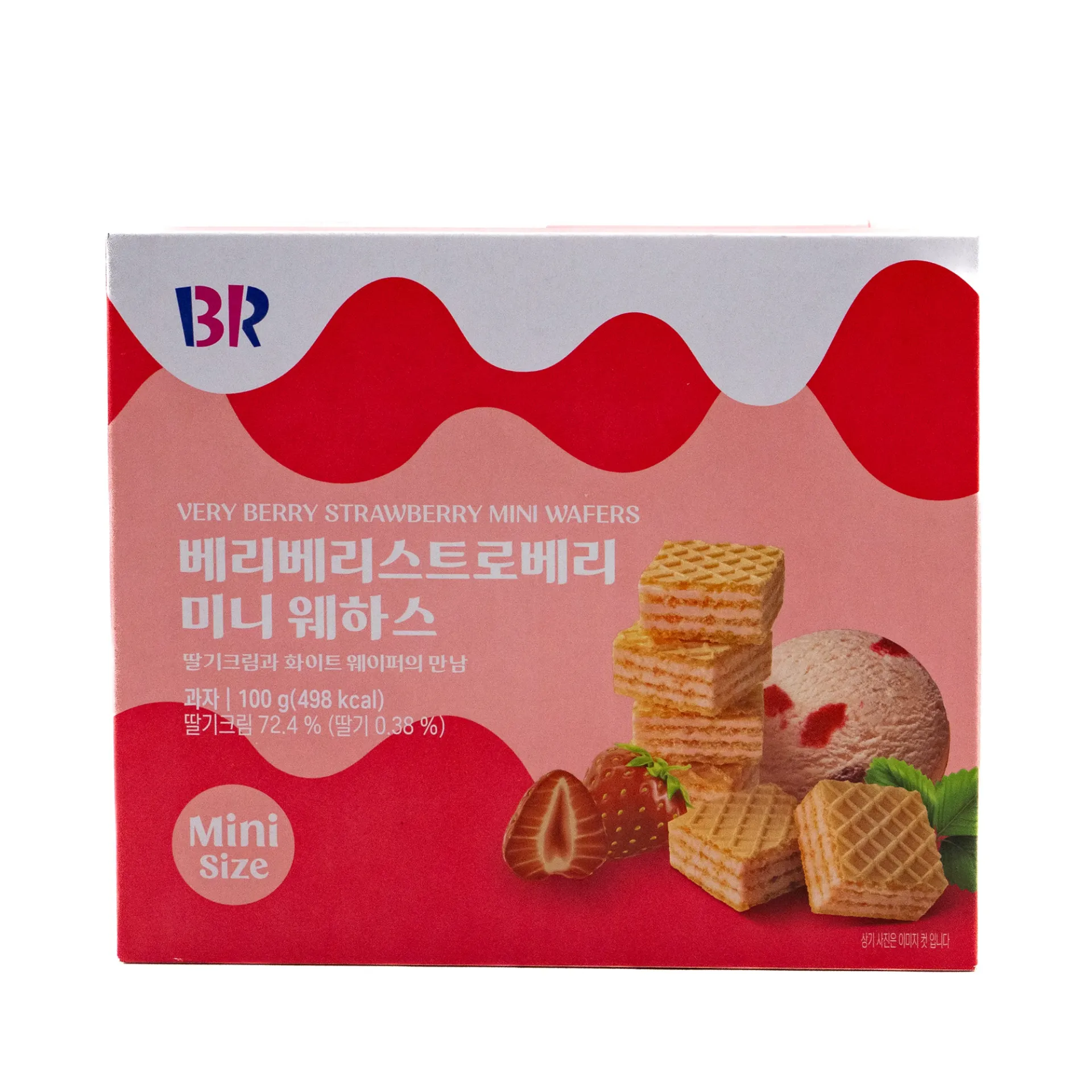 BASKIN ROBBINS VERY BERRY STRAWBERRY MINI WAFERS 100G