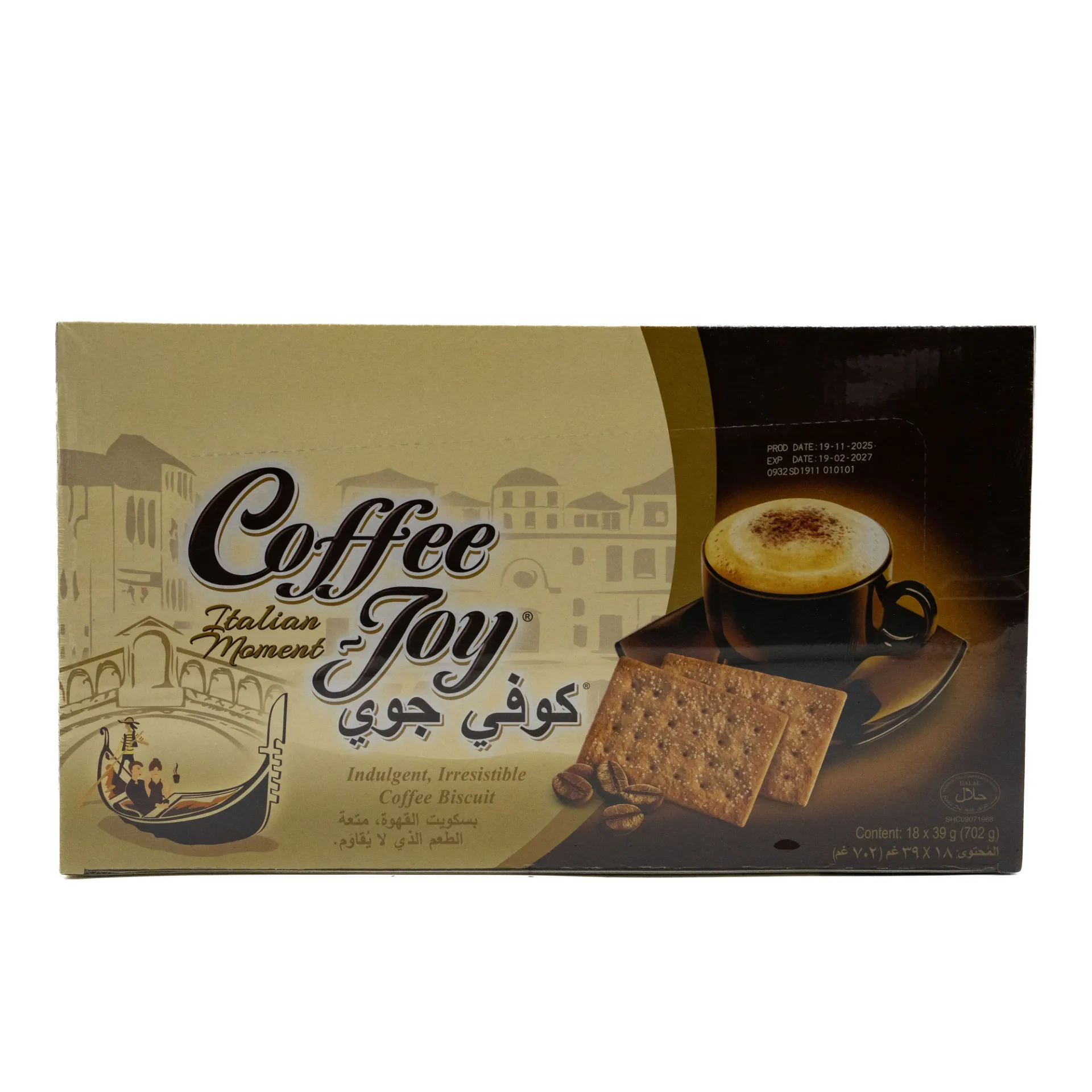 COFFEE JOY BISCUIT 18X39G
