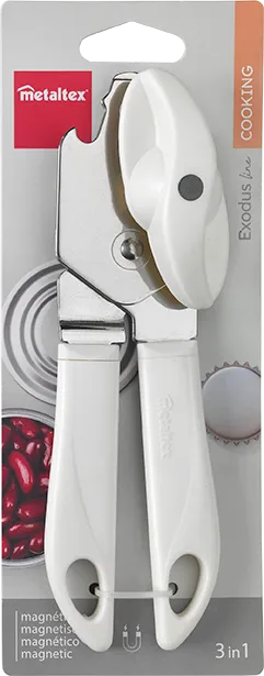 [250321-N] METALTEX STAINLESS STEEL CAN OPENER W/ MAGNET