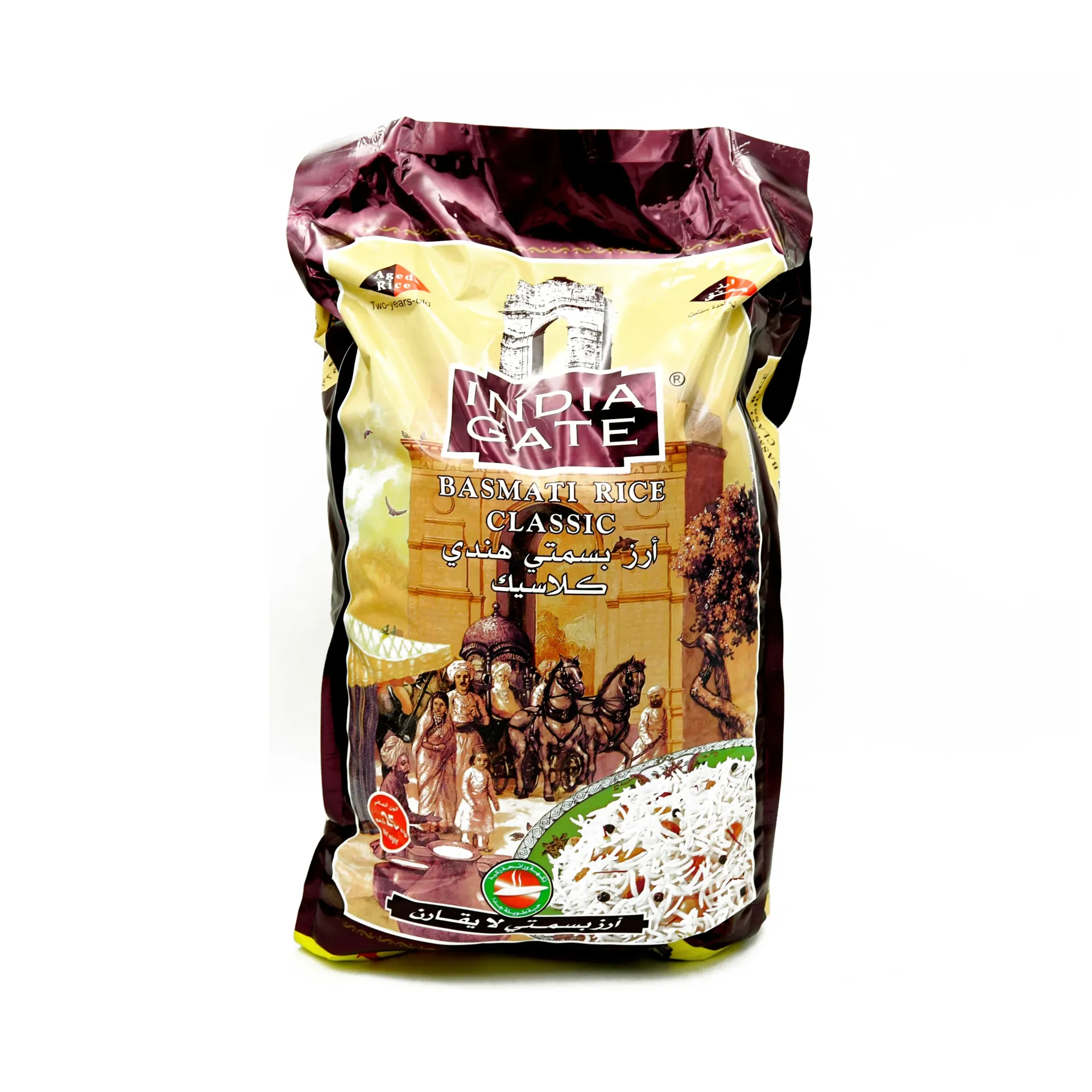 INDIA GATE BASMATI CLASSIC RICE 25KG /أرز بسمتي كلاسيك إنديان غيت 25  كجم - MBX