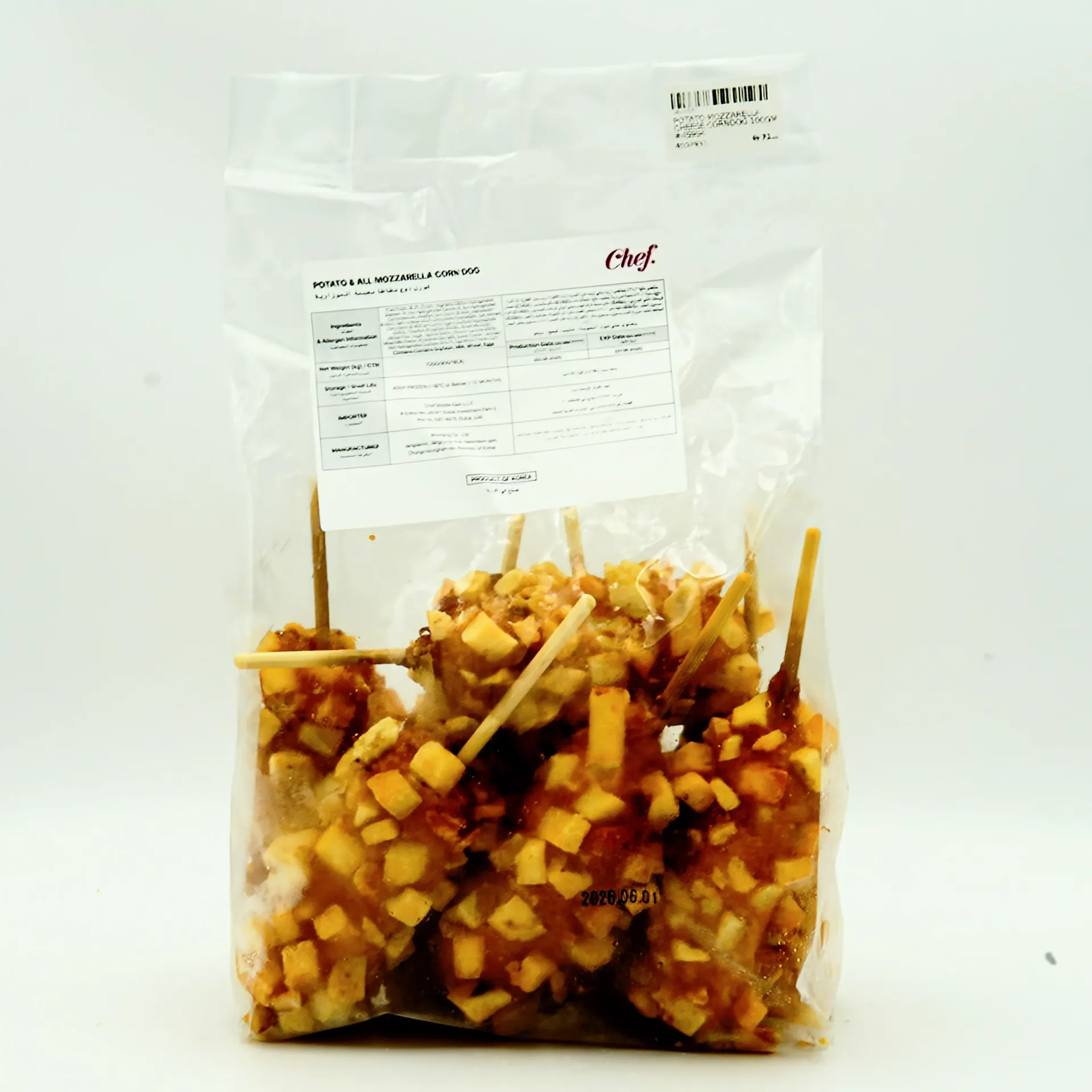 [45994] POTATO MOZZARELLA CHEESE CORNDOG 100G